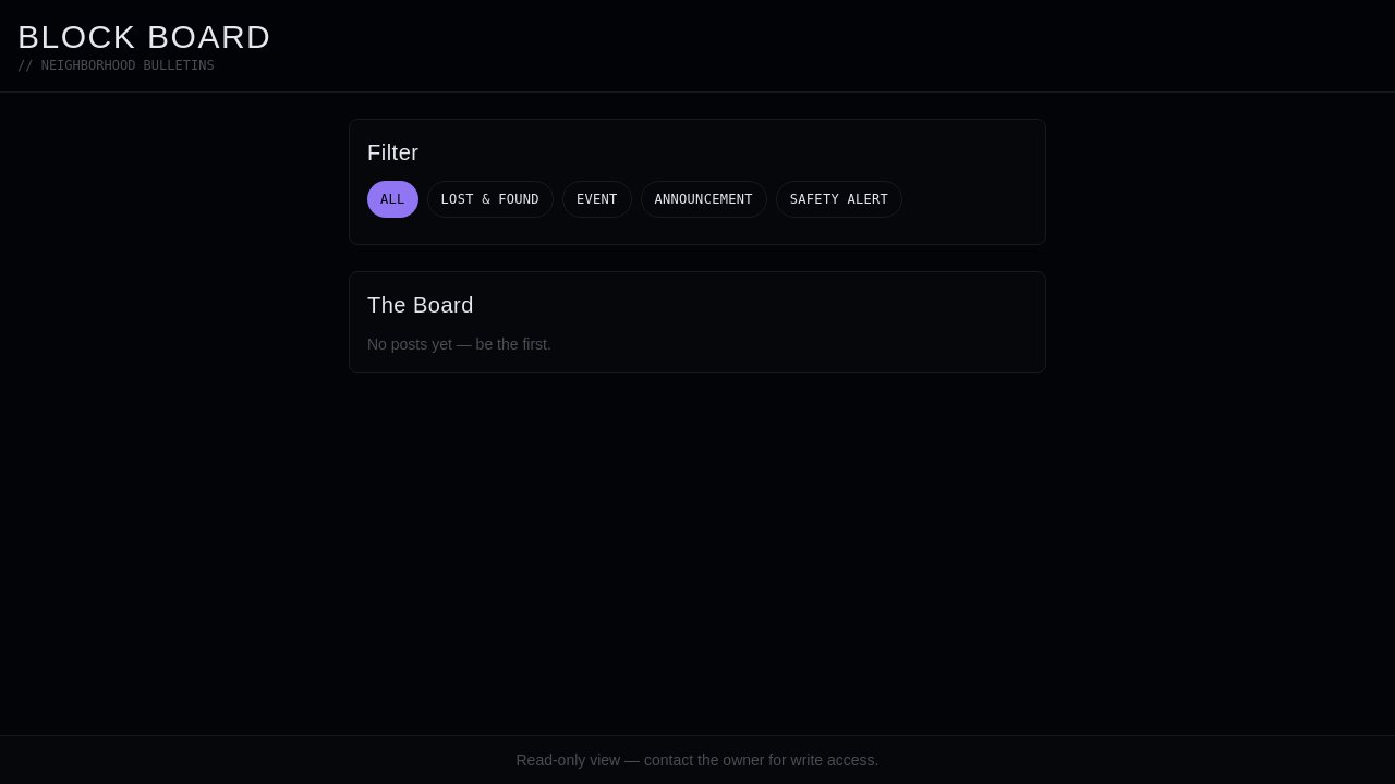 Block Bulletin